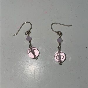 Elegant Pink Dangle Earrings